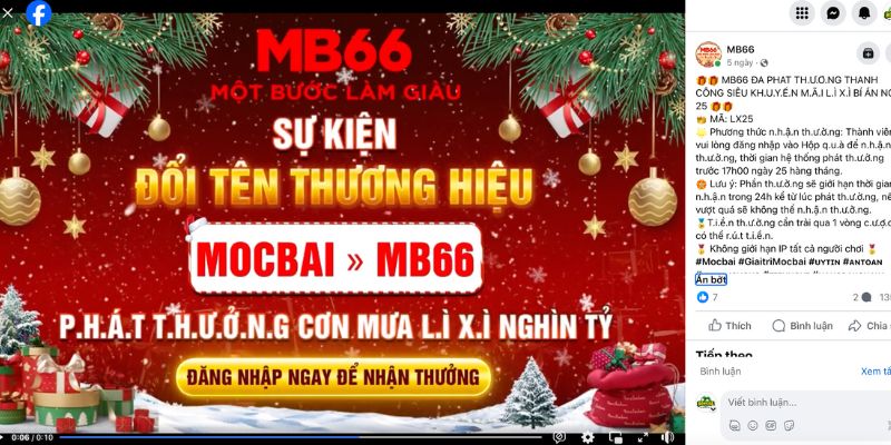 Chương trình lì xì cho thành viên kỷ niệm ngày chúng tôi đổi tên