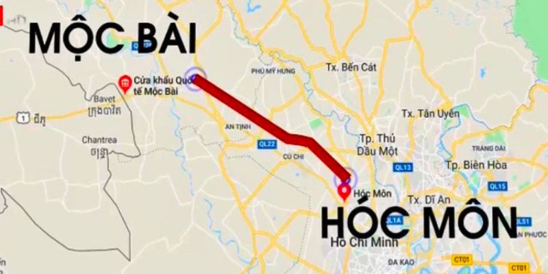 Cao tốc TP.HCM – Mộc Bài sẽ song song với quốc lộ 22 để giảm tải giao thông