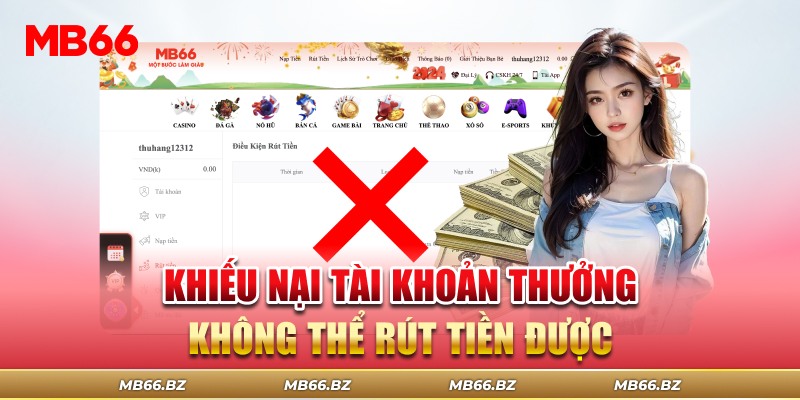 Khách hàng khiếu nại tình trạng không rút được tiền tại sân chơi