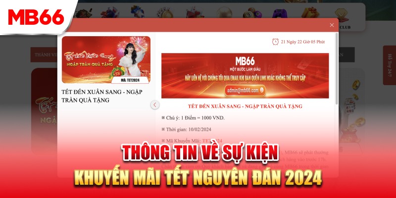 Thông tin về sự kiện ưu đãi Tết Nguyên Đán tại nhà cái MB66