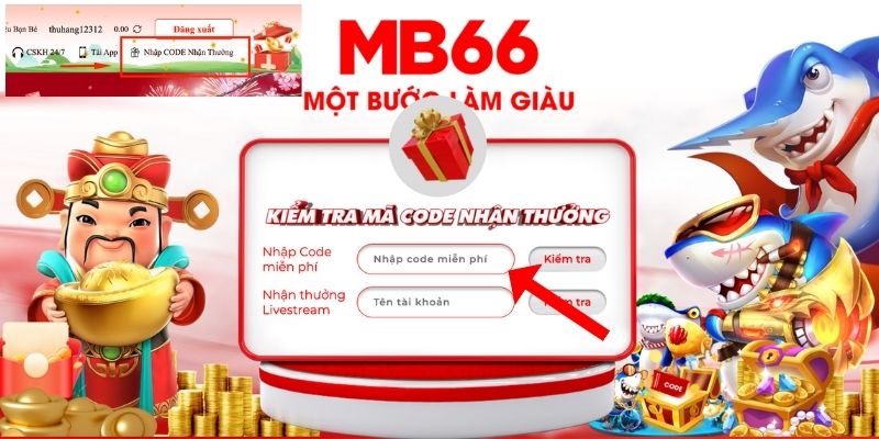 Copy mã code và nhập vào phần nhận Giftcode
