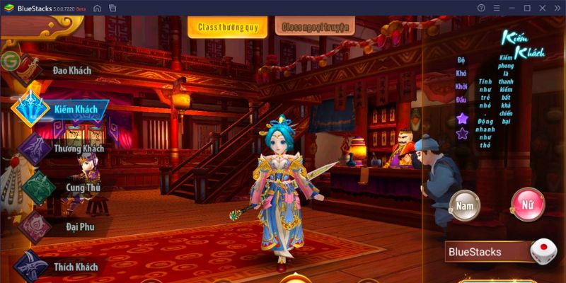 Kiếm khách trong game Hiệp Khách Giang Hồ