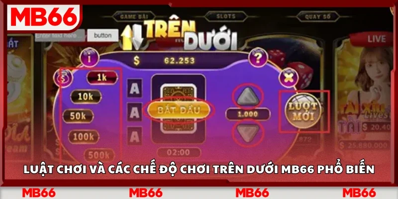 Luật chơi và các chế độ chơi Trên Dưới Mb66 